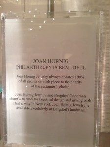 photo of charity offering by Joan Hornig jewelry