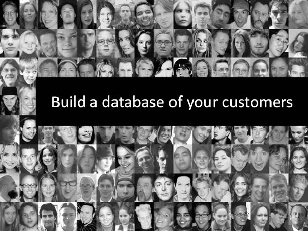 building a database of your customers at lyric's marketing tips lyricmarketing.com