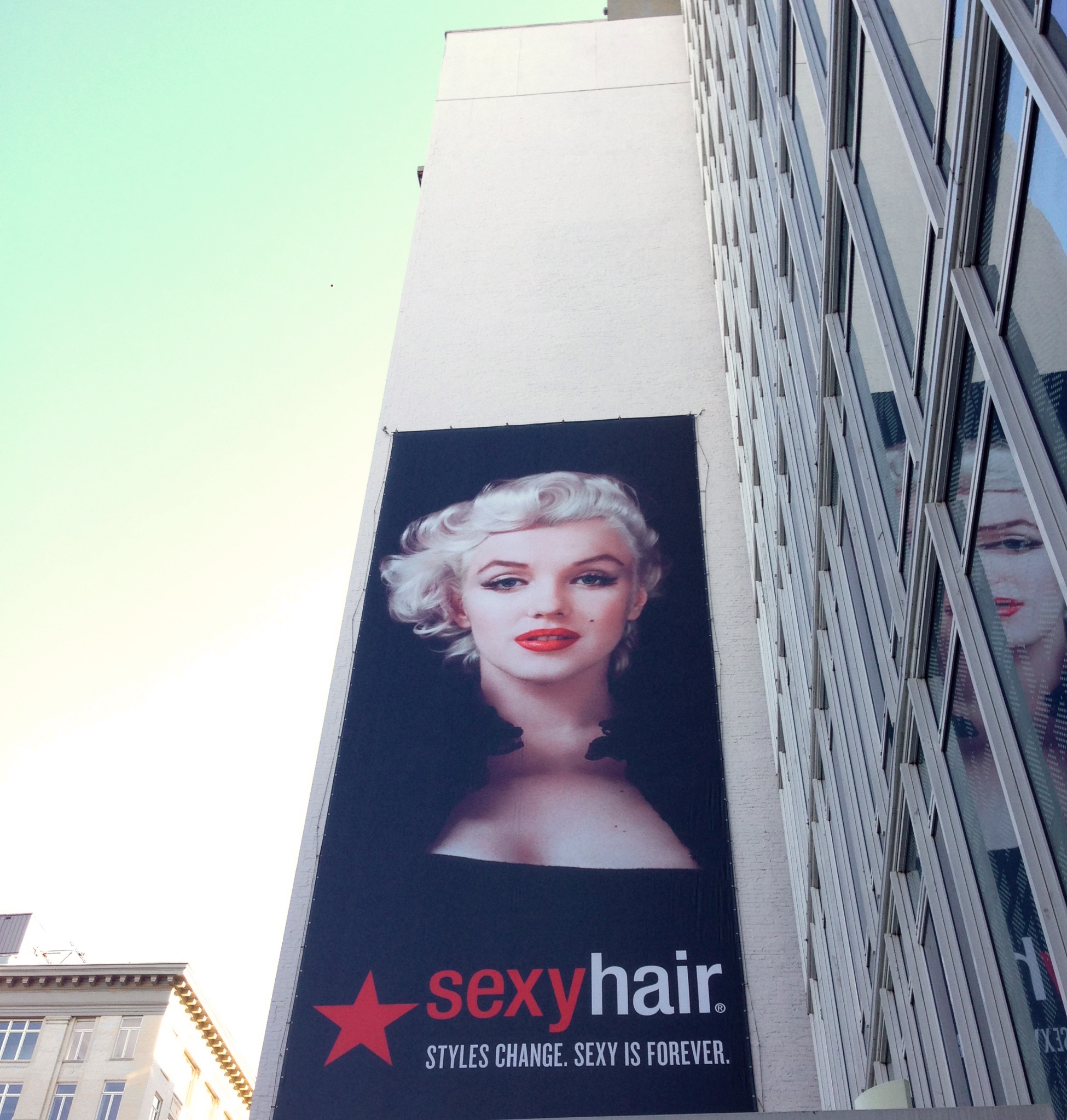 Marilyn Monroe on billboard