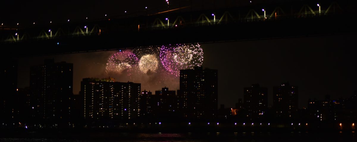 fireworks over east river by sandy hibbard