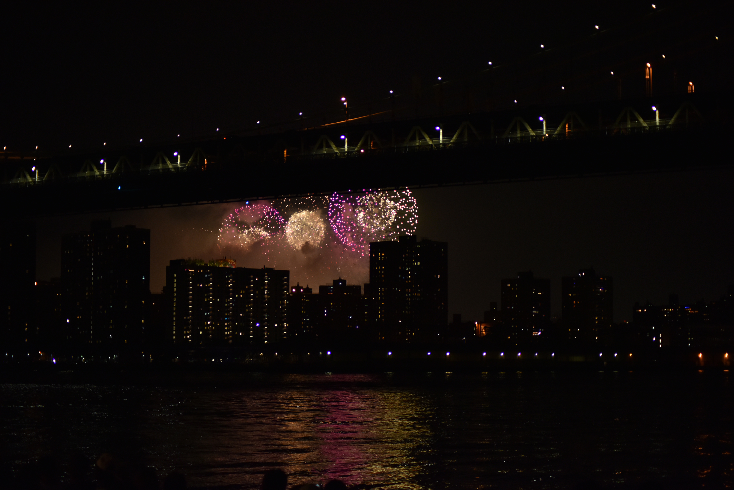 fireworks over east river by sandy hibbard