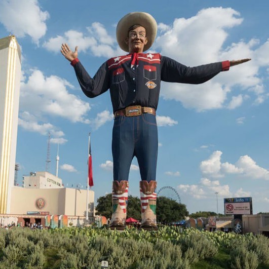 big tex at the texas state fair by sandy hibbard lensqueen