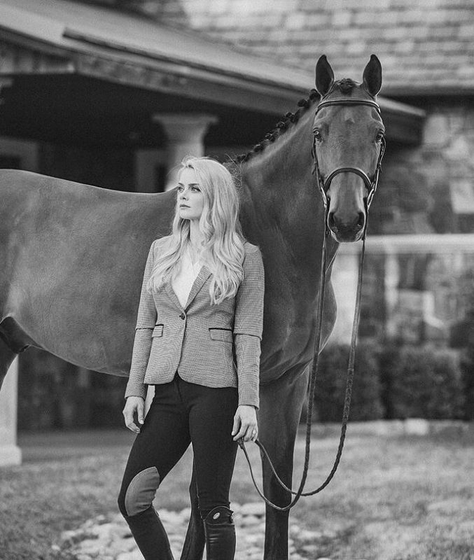 equestrian sarah boyd with her horse
