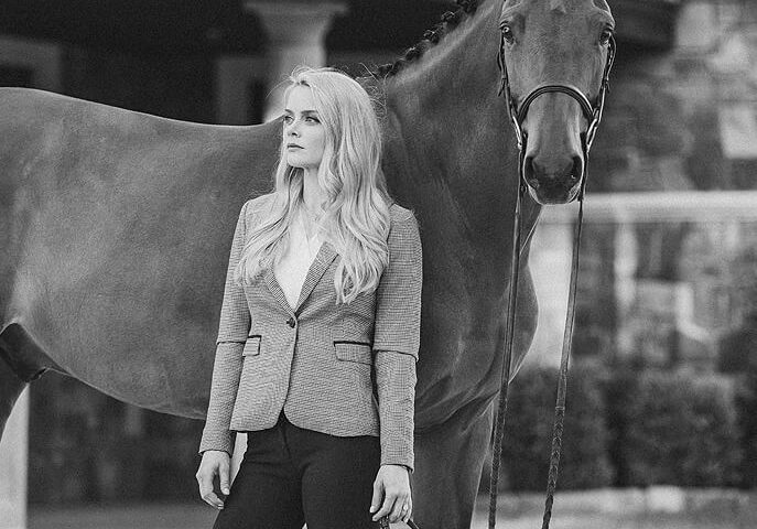 equestrian sarah boyd with her horse