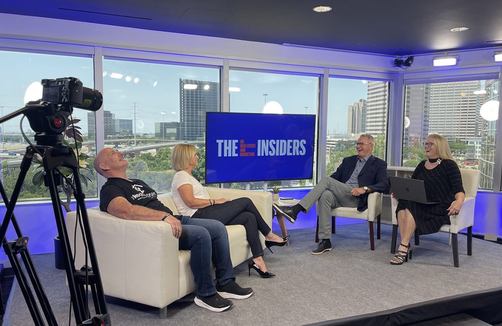 the kochers on the set of the insiders with sandy hibbard and marc miller