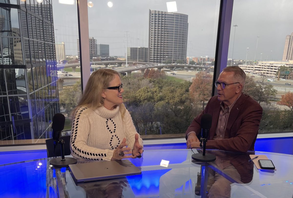 sandy hibbard and marc miller on the set of the insiders on real estate and marketing