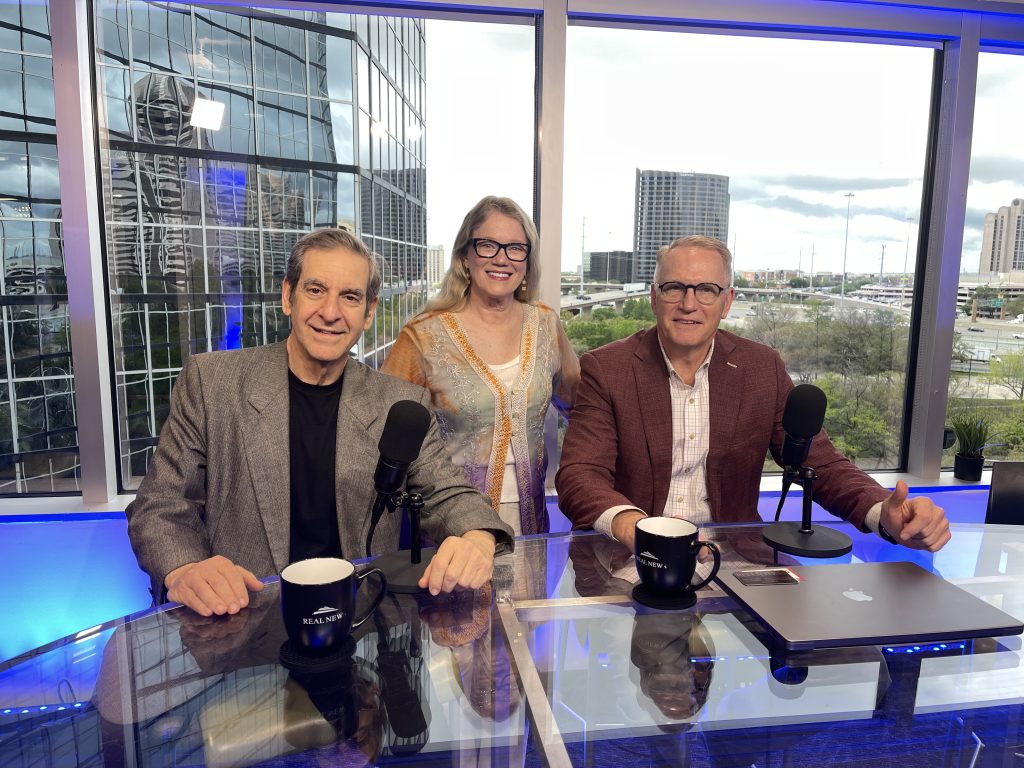 the insiders set with sandy hibbard and her guest steve klein and cohost marc miller