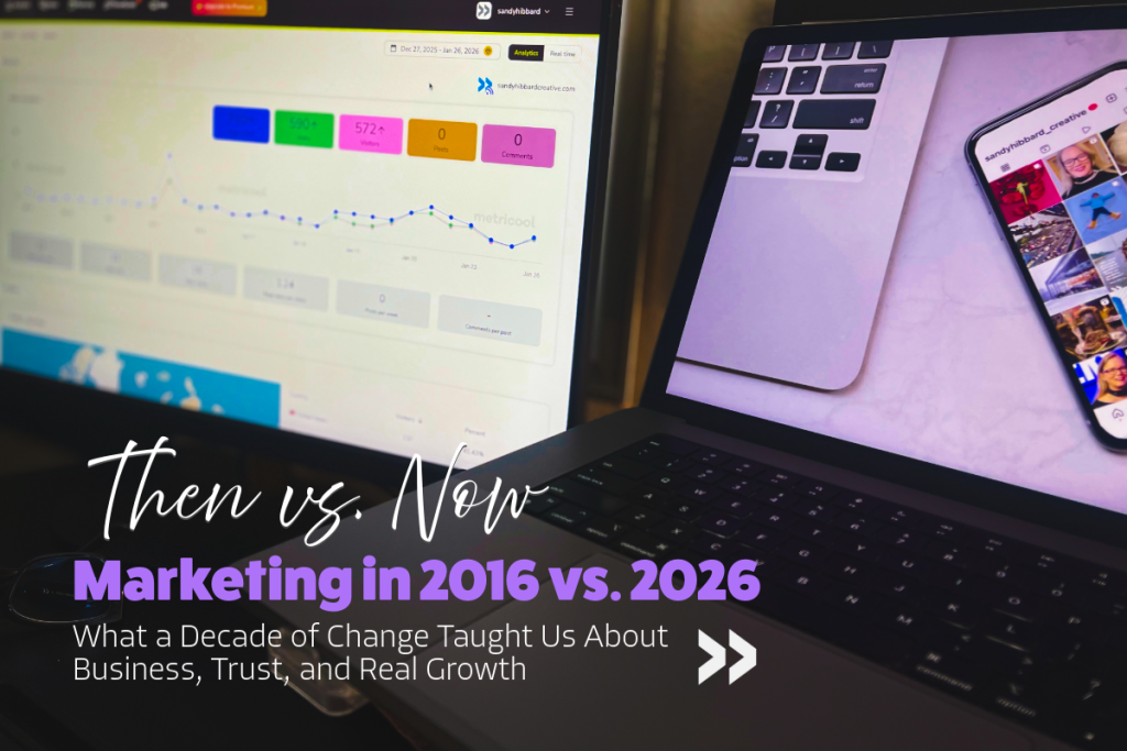 Marketing in 2016 vs. 2026: Then vs Now by Sandy Hibbard Marketing in 2016 vs. 2026: Then vs Now